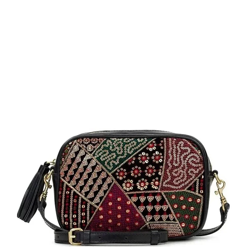 Patricia Nash Josie Bag Women's Multi Leather Sequin Crossbody Strap KFC140